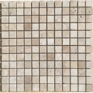 Senini Stone srl | TRAVERTINO CLASSICO MOSAICO 2,3X2,3 BURATTATO