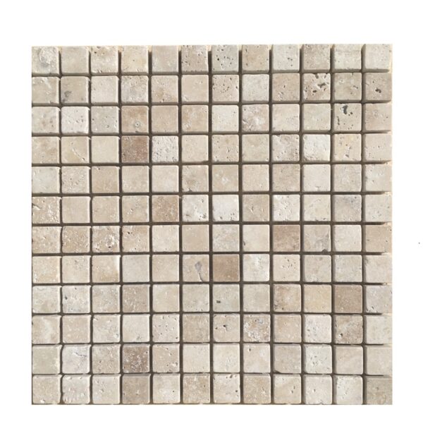 Senini Stone srl | TRAVERTINO CLASSICO MOSAICO 2,3X2,3 BURATTATO