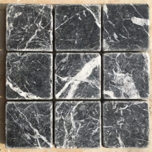 Senini Stone srl | NERO MARQUINIA 10X10 BURATTATO SP. 2 CM