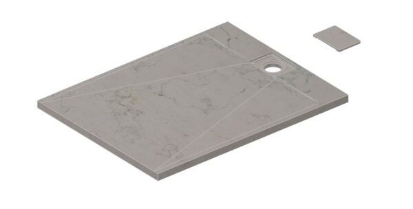 Senini Stone srl | PIATTO DOCCIA 90X120 H. 4 CM CON PILETTA A SCOMPARSA