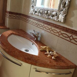 Senini Stone srl | TOP LAVABO SOTTOPIANO SAGOMATO A MISURA