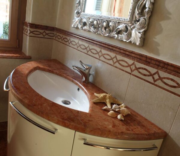 Senini Stone srl | TOP LAVABO SOTTOPIANO SAGOMATO A MISURA