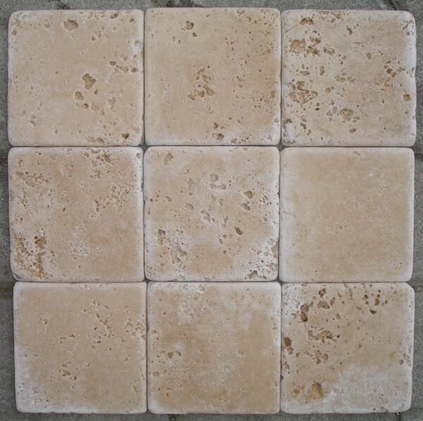 Senini Stone srl | TRAVERTINO CLASSICO 10 X 10 BURATTATO SP. 1 CM