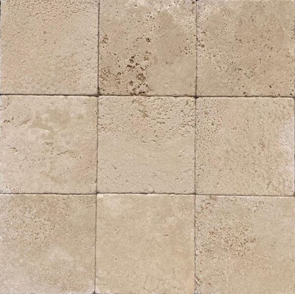 Senini Stone srl | TRAVERTINO CLASSICO 20 X 20 BURATTATO