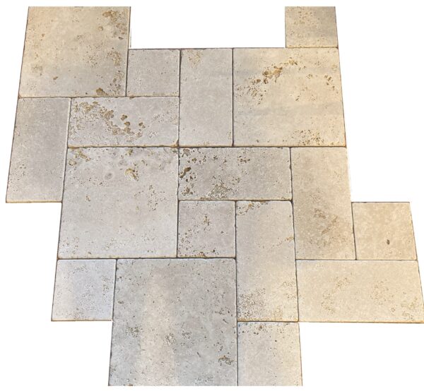 Senini Stone srl | TRAVERTINO CLASSICO OPUS ROMANUM BURATTATO MULTIFORMATO