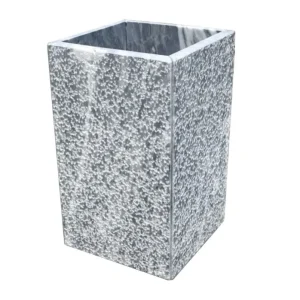 Senini Stone srl | VASO STONE BARDIGLIO 14x14 H. 23 CM