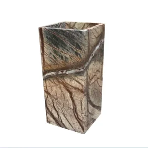 Senini Stone srl | VASO STONE FOREST BROWN 15×15 H. 30,5 CM