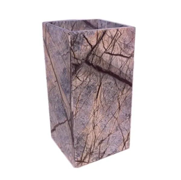 Senini Stone srl | VASO STONE FOREST BROWN 15×15 H. 30,5 CM