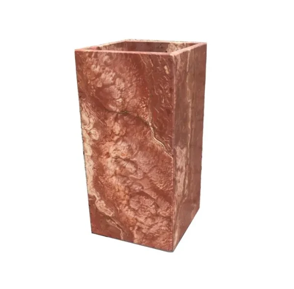 Senini Stone srl | aVASO STONE TRAVERTINO ROSSO PERSIA 15x15 H. 30,5 CM