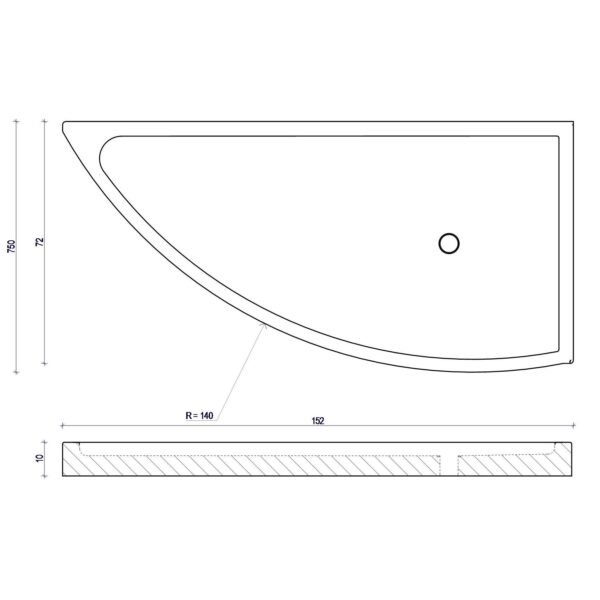 Senini Stone srl | p.d. VELA 152 x 75 h. 10 cm